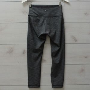 Lululemon HR Wunder Under 23" Crop Heathered Black
